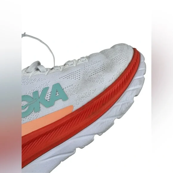 Hoka One One Mach 4 Women’s Size 8 B Running Sneakers Shoes 1113529 White Fiesta - Picture 9 of 15